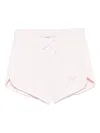 Emporio Armani Embossed-logo Shorts In Pink