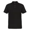 Emporio Armani Embossed Logo Tape Jersey Polo Shirt In Black