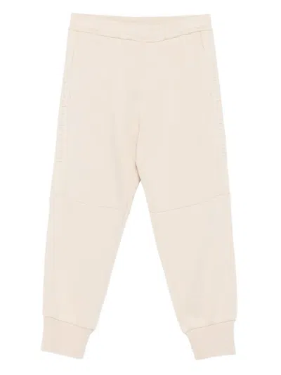 Emporio Armani Kids' Embossed-logo Track Pants In Pink