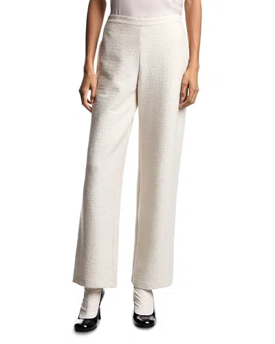 Emporio Armani Embossed Pants In White