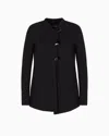 Emporio Armani Long Sleeve Casual Jacket In Black