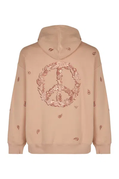 EMPORIO ARMANI EMBROIDERED HOODIE
