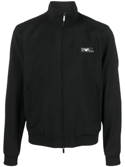 Emporio Armani Full-zip Blouson In Ultra-light Virgin 