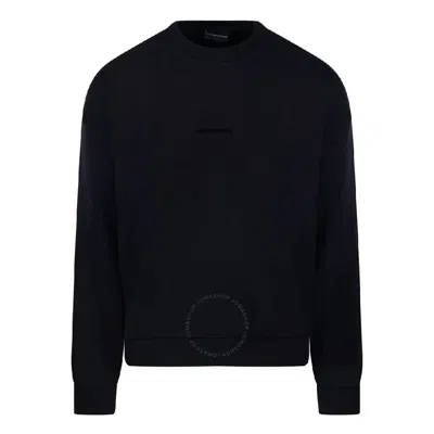 EMPORIO ARMANI EMPORIO ARMANI EMBROIDERED LOGO CREW NECK SWEATSHIRT
