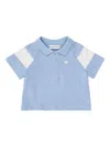 Emporio Armani Embroidered-logo Polo Shirt In Blue