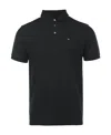 Emporio Armani Embroidered-logo Polo Shirt In Black