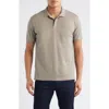 Emporio Armani Embroidered Logo Trim Polo In Brown