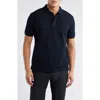Emporio Armani Embroidered Logo Trim Polo In Blue
