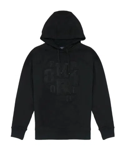 Emporio Armani Embroidered Sweater With Logo In Black