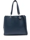 Emporio Armani Myea Small Shopping Bag In Blue
