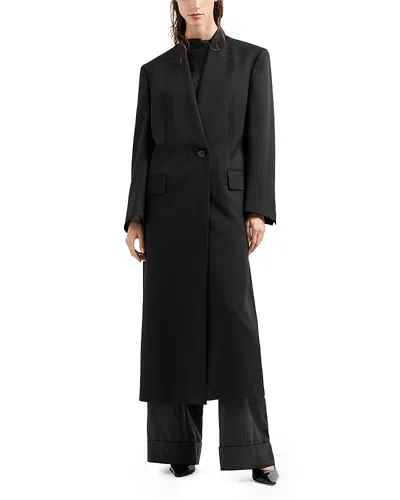 Emporio Armani Emporia Armani Single Breasted Coat In Black