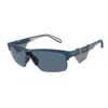Emporio Armani Geometric-frame Sunglasses In Blue