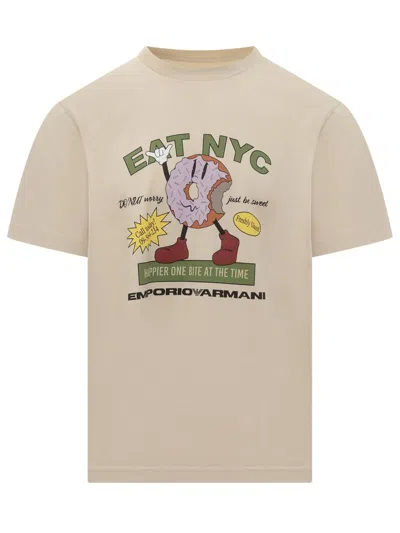 EMPORIO ARMANI EMPORIO ARMANI EMPORIO ARMANI EAT NYC COTTON T-SHIRT