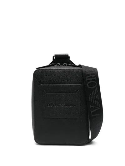 Emporio Armani Leather Messenger Bag