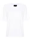 Emporio Armani Asv Jumper In Supima Jersey With Embossed Signature Logo Embroidery