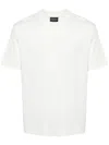 Emporio Armani White Logo Embroidery T-shirt