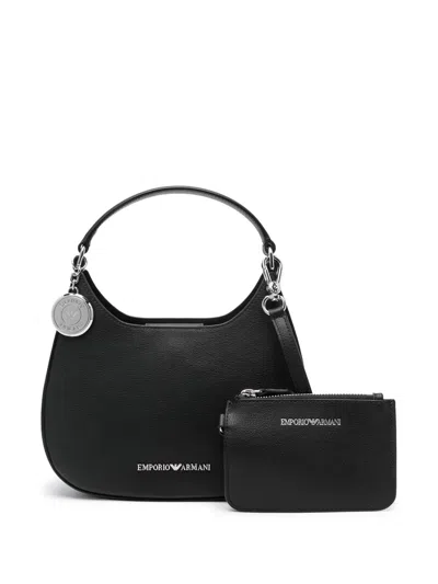 Emporio Armani Logo-plaque Tote Bag In Black