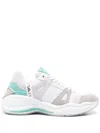 Emporio Armani Logo Sneakers In Neutral
