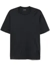 Emporio Armani Asv Jersey T-shirt With Majolica-effect Print In Blue