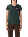 Emporio Armani New York Capsule Collection Oversized Printed Jersey T-shirt In Green