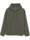 Emporio Armani Cotton Blend Drop Shoulder Hoodie
