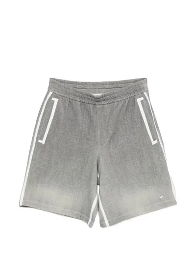 Emporio Armani Side Stripe Shorts In Animal Print