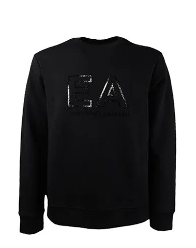 Emporio Armani Sweatshirt Man Sweatshirt Black Size Xxl Cotton