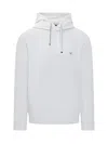 Emporio Armani Cotton Sweatshirt With Hood And Drawstring In White
