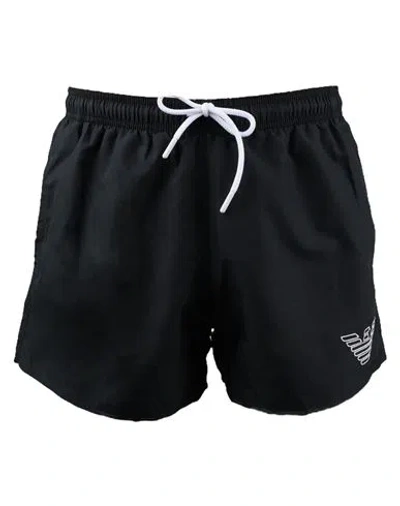 Emporio Armani Swimsuit Man Swim Trunks Black Size 42 Polyester