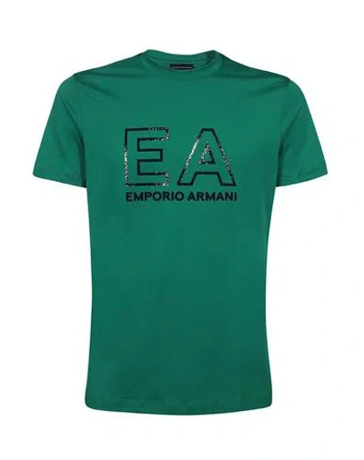 Emporio Armani T-shirt Man T-shirt Green Size Xl Cotton