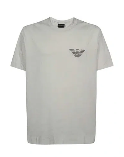 Emporio Armani T-shirt Man T-shirt Grey Size M Cotton In Gray