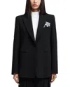 Emporio Armani Tailored Single-breasted Jacket With Notched Lapel In Black