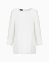 Emporio Armani Crewneck Blouse In White