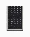 Emporio Armani Étole Double Face En Mélange De Laine Jacquard