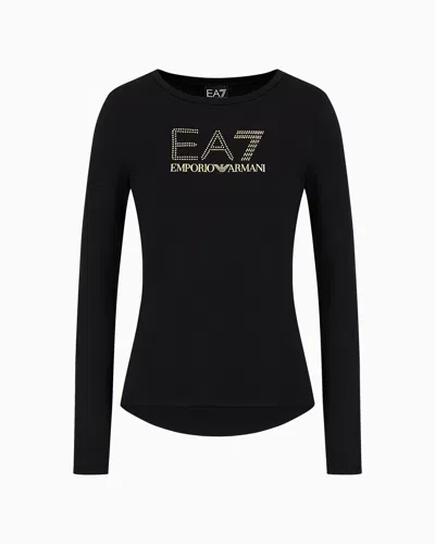 Emporio Armani Evolution Long-sleeved T-shirt In Black