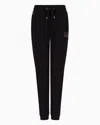 Emporio Armani Evolution Jersey-fleece Trousers In Black