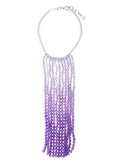 Emporio Armani Exclusive Blurred Effect Necklace In Purple