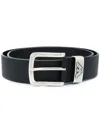 Emporio Armani Exclusive Leather Belt In Black