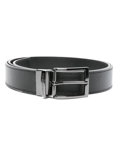 EMPORIO ARMANI EXCLUSIVE EMPORIO ARMANI EXCLUSIVE LEATHER BELT
