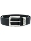Emporio Armani Exclusive Leather Belt In Black