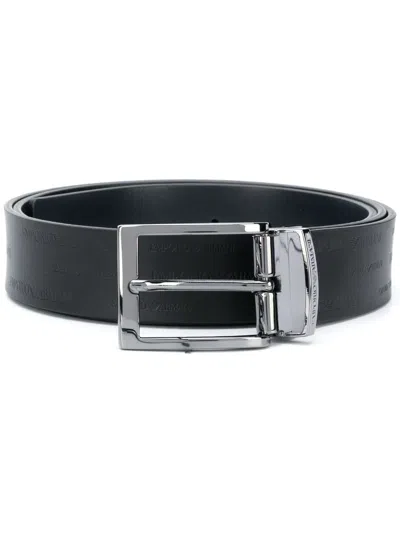 Emporio Armani Exclusive Leather Belt In Animal Print