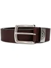 Emporio Armani Exclusive Leather Belt In Brown