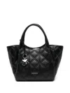 Emporio Armani Exclusive Leather Shopping Bag In Black