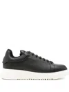 Emporio Armani Exclusive Leather Sneakers In Multi