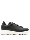 Emporio Armani Exclusive Leather Sneakers In Multi
