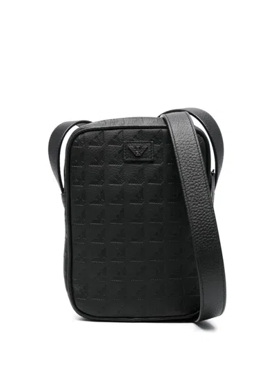 Emporio Armani Exclusive Logo Leather Pouch