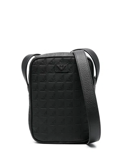 Emporio Armani Exclusive Logo Leather Pouch