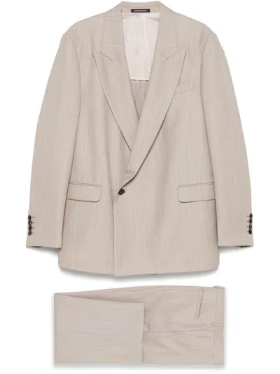 EMPORIO ARMANI EXCLUSIVE EMPORIO ARMANI EXCLUSIVE MEN'S SUIT BEIGE