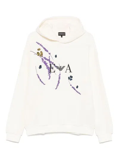 Emporio Armani Exclusive Printed Cotton Hoodie