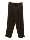 Emporio Armani Exclusive Wool Trousers In Green